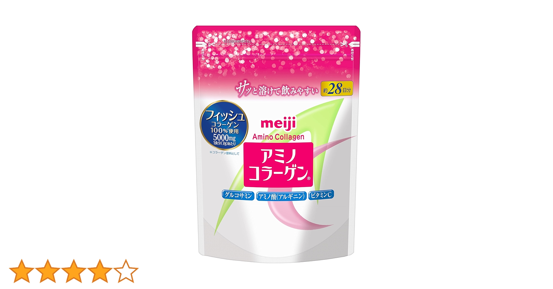 明治 - 明治 アミノコラーゲン プレミアム 28日分×4袋 Amazon | アミノコラーゲン プレミアム 約28日分 196g | アミノ